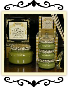 Picture of one big and three small green candles
